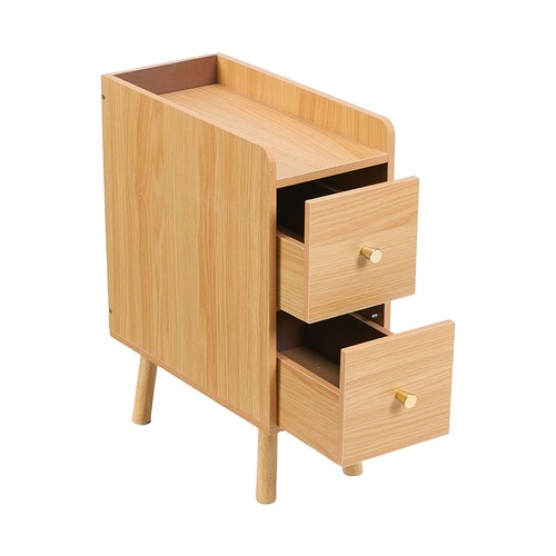 Wooden bedside table - bedside, drawers