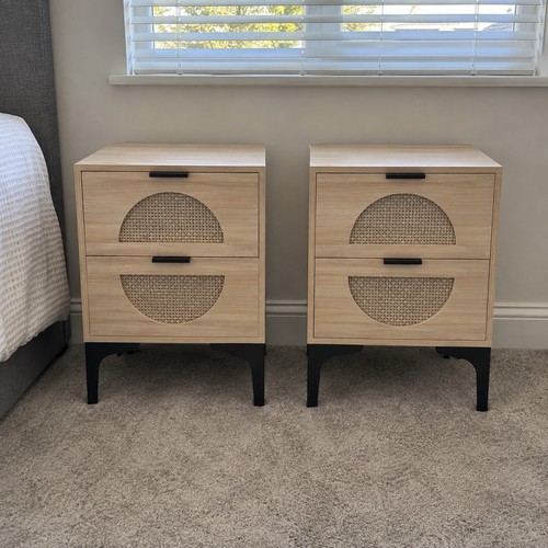 Set light wood rattan - wood, &