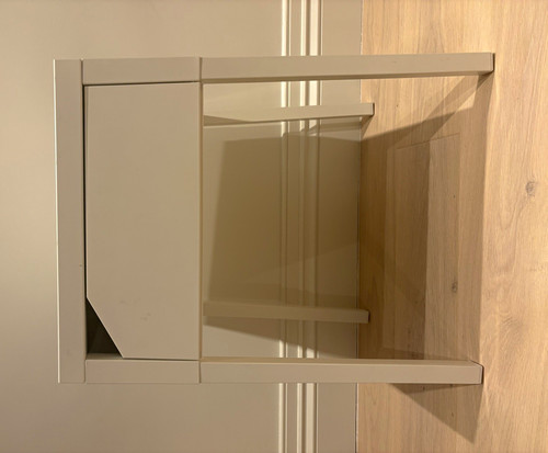 Ikea white bedside table - ikea,