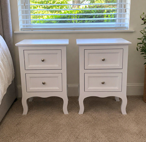 Set white bedside tables - of,