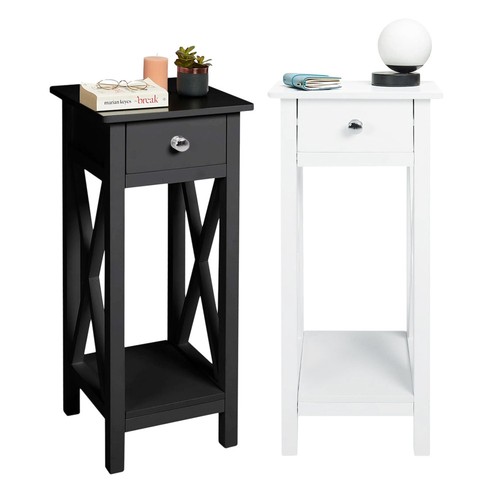 Narrow bedside table slim - table,