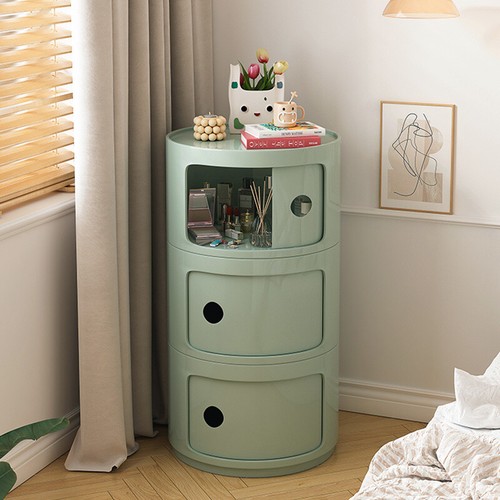 Round bedside table - table, nightstand