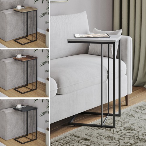 Shaped side end table coffee - c,