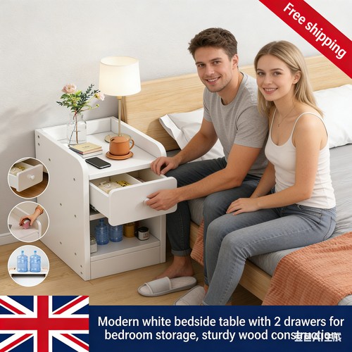 20cm slim bedside - bedside, table