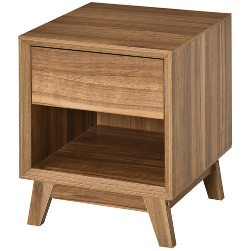 Homcom bedside table - bedside, storage