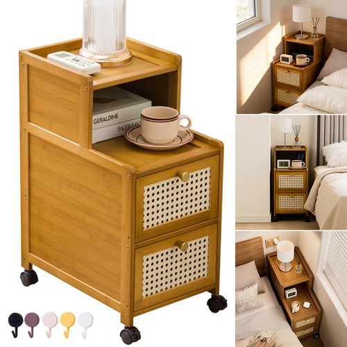 Rattan bedside table drawer - rattan,