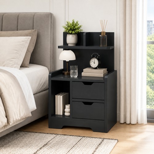 Bedside table with drawers - 2,