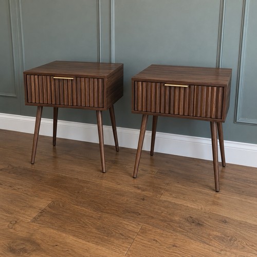Bedside table set walnut - set, 2