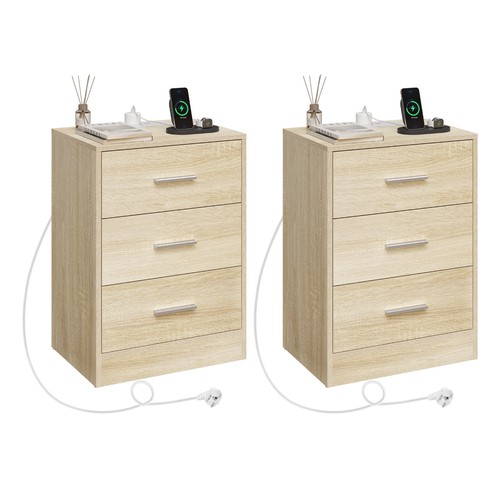 Woltu bedside tables set - bedside, of