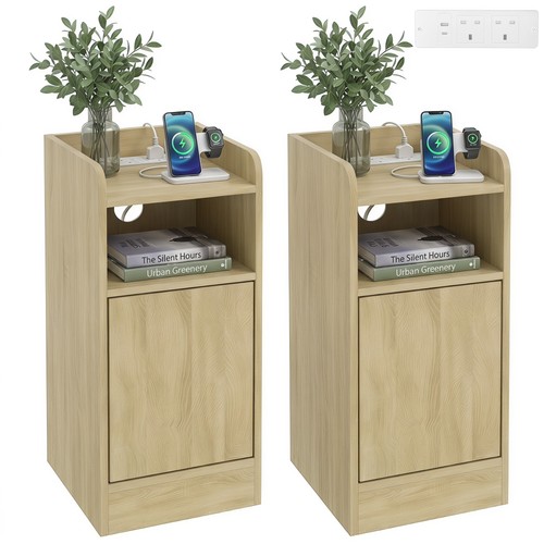 Homcom slim bedside table - homcom,