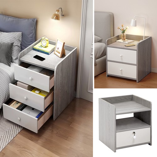 Drawer bedside cabinet grey - bedside,