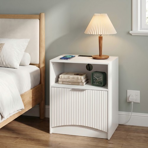 Bedside table with - bedside,