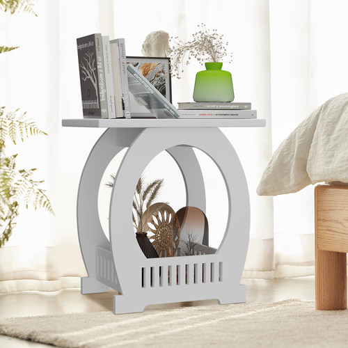 White large bedside - large, table