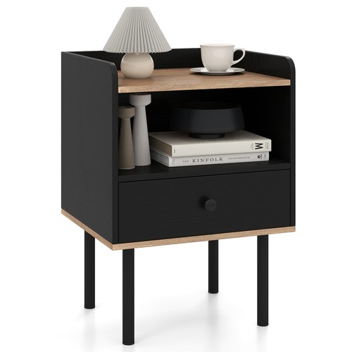 Gymax pcs nightstand - 1,