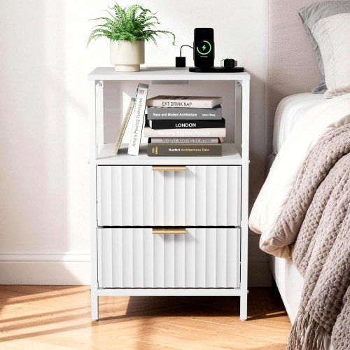 Modern drawers bedside table - 2,