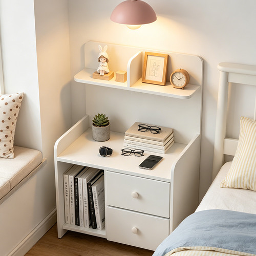 Bedside table drawers - bedside, cabinet