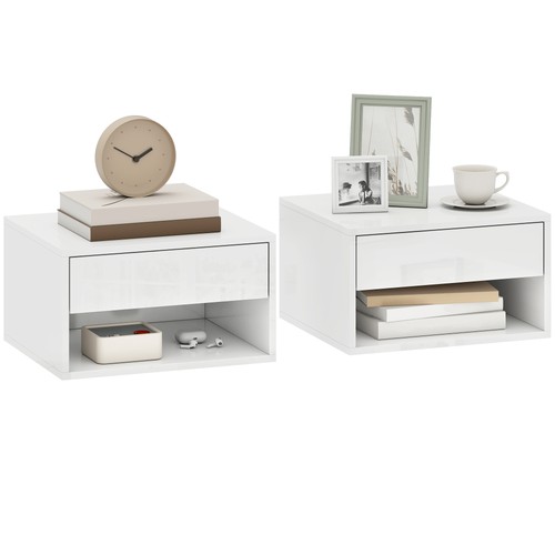 Homcom floating nightstands - floating,
