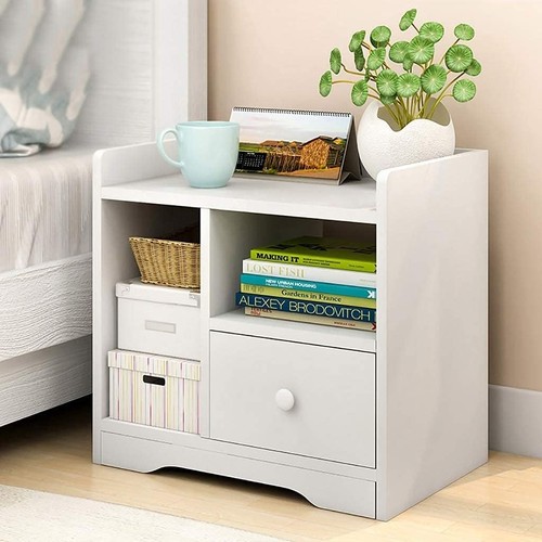 White bedside cabinet - bedside, 1