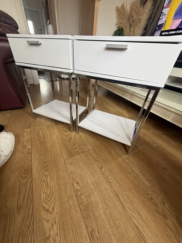Pair white silver - pair,