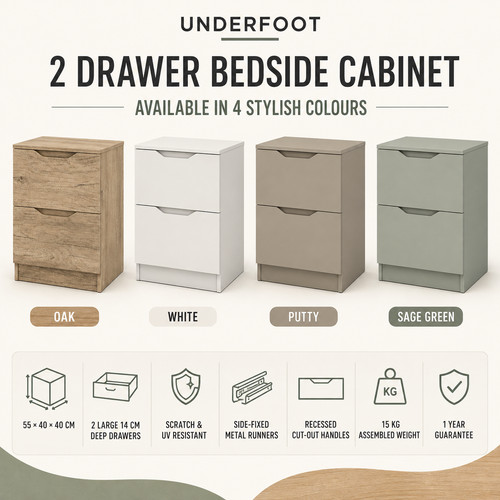 Drawer bedside cabinet - 2,