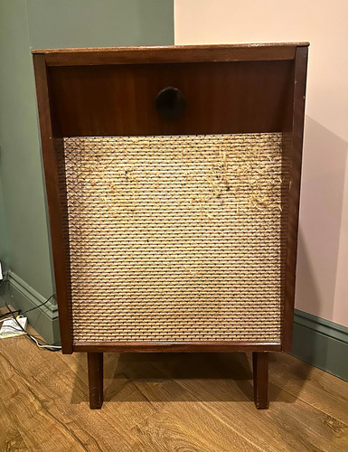 Wood rattan vintage corner - wood,