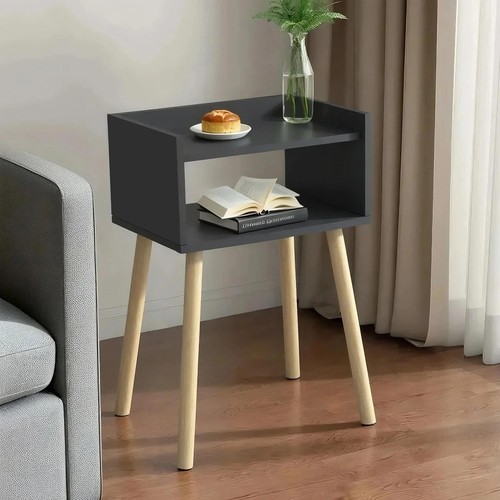 Wooden bedside table - bedside,