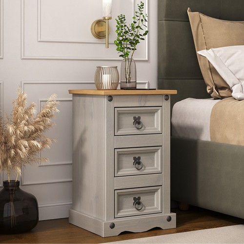 Corona bedside table - corona, grey