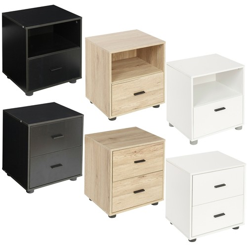 Drawer wooden bedside - or,