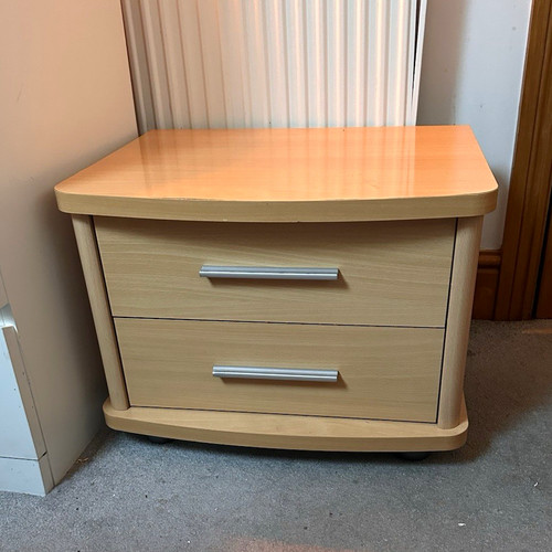 Light wood bedside - light,