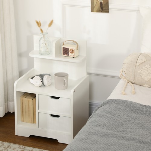 Bedside table with drawers - bedside,