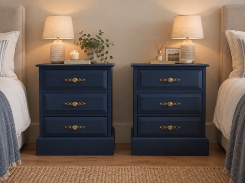 Pair solid wood - solid, bedside