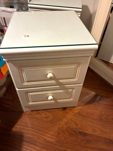 White bedside table 2 - 3,