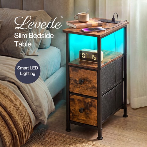 Levede bedside table narrow - table,