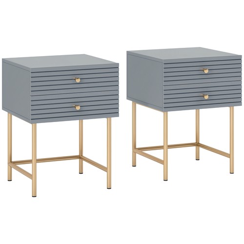 Homcom bedside tables - of, 2