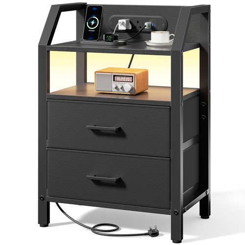 Nightstands with charging - nightstands,